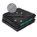 Kesfitt 50% Shade Cloth 6.5x10 ft, Breathable HDPE Mesh Sun Shade Tarp for Garden & Greenhouse, UV Resistant Outdoor Shade Fabric with Copper Grommets for Plants, Patio, Yard - size: 6.5ftx10ft, style: 50% Shading Rate