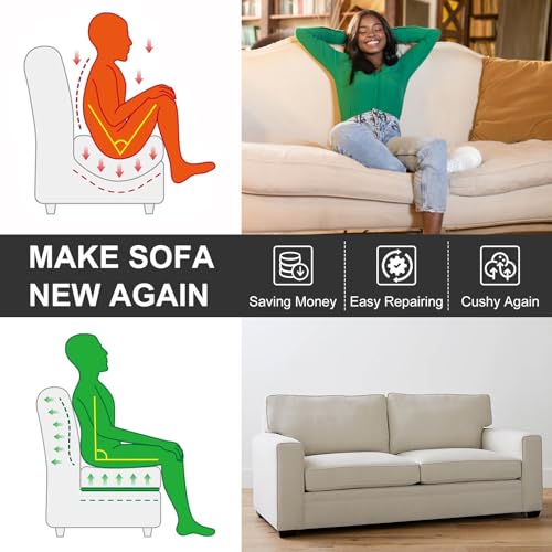 Couch Cushion Support for Sagging Seat 20X20X2 Inches Higher Density Foam Under Couch Cushion Support with Anti Slip Mesh Fabric, Light Grey 1Pc - size: Firmer| 20x20 1P