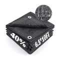 Cool Area 40% Sun Shade Cloth Mesh Tarp with Grommets for Plant Cover 6.5x10ft Patio Canopy Garden Pergola Greenhouse Car Barn Kennel Black - color: 40% Shade-Black, size: 6.5FTx10FT