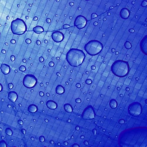 Heavy Duty Waterproof Tarp, 40x60 Feet, Blue Multipurpose Cover with Eyelets, 7 Mil Thickness