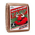 Tarp 12x30 ft 100% Waterproof 7mil Durable Grommets and Reinforced Edges,Uv Resistant,Green/Brown Tarp,Emergency Rain Shelter,Outdoor Cover and Camping Use -by MVPNET - size: 12x30
