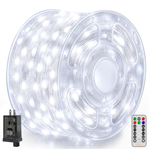 Ollny Christmas Lights Cool White, 600LED 197FT Christmas Tree Lights IP67 Waterproof, Plug in Fairy Lights with Remote 8 Modes Timer, Xmas Light for Outdoor Indoor House Holiday Decor - color: Cool White, size: 600 LEDs