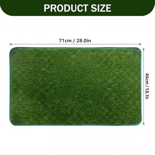 Grass Pad for Dogs Potty Dog Grass Pad, 18x28 Inch Artificial for Dogs Potty Training, Realistic Turf Mat for Indoor & Balcony Use