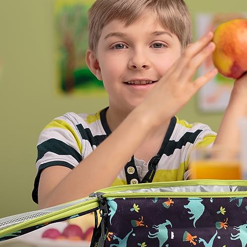 CaCTOUR Lunch Box Kids,Premium Insulated Lunch Bag for Girls Boys,Soft Bag Mini Cooler Back to School Thermal Reusable Lunch Bag for Work School Picnic (Dino) - color: C-Dino