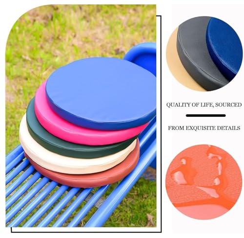 Waterproof PU Outdoor Seating Cushions Square/Round Flexible Seating Floor Cushions with Handle, Portable Classroom Seating Handles, Chair Pads/Cushion Stackable for Classroom(18,10pcs:30cm/12in) - color: 18, size: 10pcs:30cm/12in
