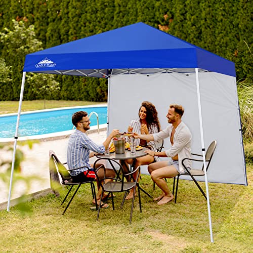 EAGLE PEAK Sunwall/Sidewall for 10x10 Slant Leg Canopy Only, 1 Sidewall, Blue - color: Blue