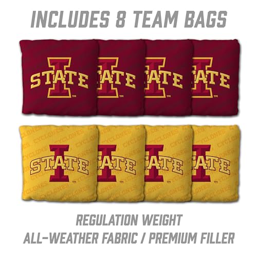 YouTheFan NCAA 2’ x 3’ Wood Cornhole Game with Logo Bags - color: Iowa State Cyclones, size: 2' X 3'