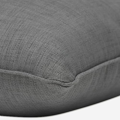 Pillow Perfect Rave Solid Indoor/Outdoor Floor Pillow Plush Fill, Weather and Fade Resistant, Floor - 25" x 25", Grey, - color: Grey Rave Graphite, size: Floor - 25" x 25"