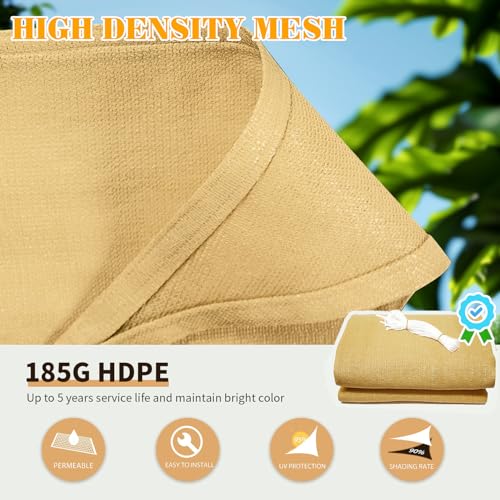 8'x12' Sun Shade Sail Rectangle Outdoor UV Block Square Canopy Sunshade Cover for Backyard Porch Pergola Deck Garden Patio, Turquoise - color: Turquoise, size: 08'x12' Standard