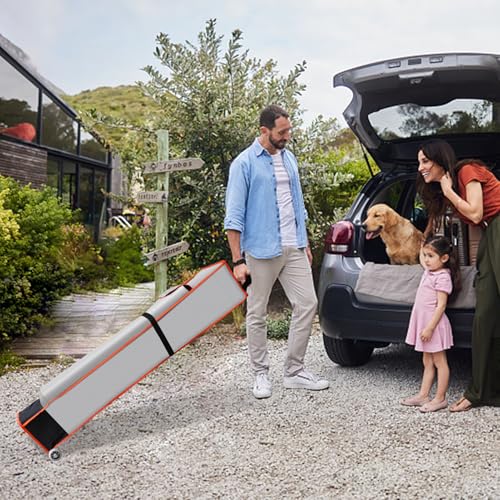 Eurmax USA Heavy Duty Wheeled Roller Bag Pop up Canopy Tent Universal Rolling Storage Bag for 10x15 Canopy Instant Tent (Grey) - color: Gray, size: 10x15