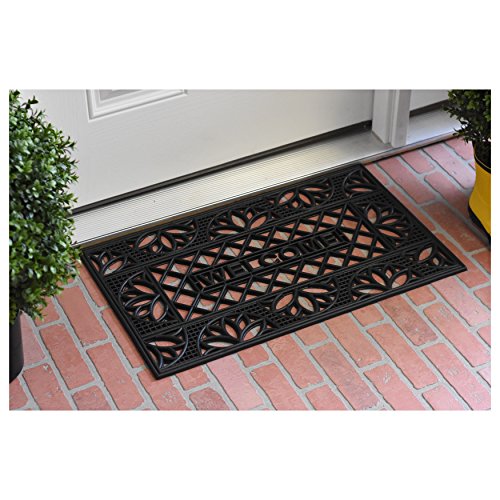 Calloway Mills103721830 Clementine Rubber Doormat 18" x 30" - color: Clementine, size: 1'6" x 2'6" (Rectangular)