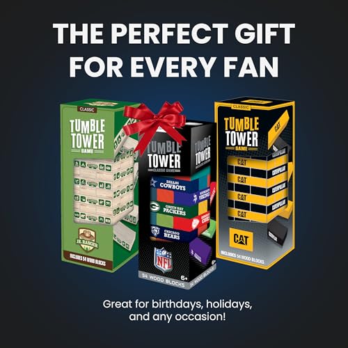 Masterpieces Tumble Tower - NFL All Teams, Officially Licensed Wood Blocks
