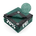 Cool Area 70% Sun Shade Cloth Mesh Tarp with Grommets for Plant Cover 6x8ft Patio Canopy Garden Pergola Greenhouse Car Barn Kennel Dark Green - color: 70% Shade-Dark Green, size: 6FTx8FT