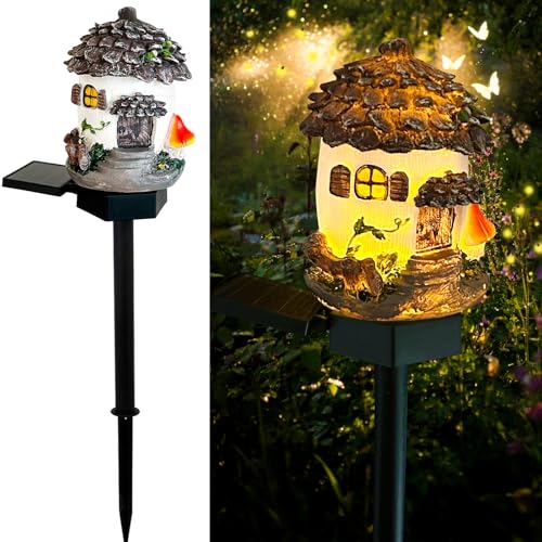 Solar Pinecone Lights for Outside, Waterproof Fairy Garden Lights Solar Christmas Lights, Decorative Fall Acorn Lights Thanksgiving Decoration Solar Garden Decor for Outdoor Lawn Yard Patio - color: Gray