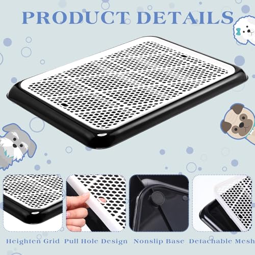 Mifoci 1 Pcs Dog Pee Pad Holder Potty Tray Portable Dog Litter Box Toilet Training for Small Medium Large Pet Puppy Indoor Outdoor