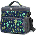 GYEUKHAM Insulated Reusable Lunch Bag Adult Large Lunch Box for Women and Men with Adjustable Shoulder Strap,Front Zipper Pocket and Dual Large Mesh Side Pockets,Cactus - color: Cactus