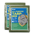 GUARD SHIELD Tarp Green 8x12 Feet Multi Purpose Waterproof Poly Tarp Cover 5mil (2-Pack) - color: Green, size: 8x12 (2-Pack)