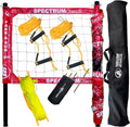 Park & Sun Sports Spectrum Classic: Adjustable Professional Outdoor Volleyball Net System - color: Red