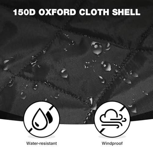 REDCAMP 59"x79" Large Warm Camping Blanket Waterproof Windproof with Fleece Lining, Outdoor Blanket for Cold Weather Stadium Picnic Travel, Machine Washable Black & White - color: White&black/59"x79"