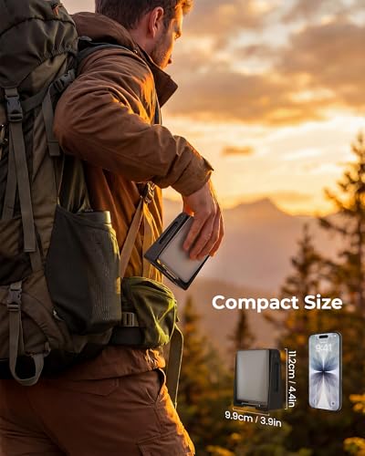 Portable Camping Light, 2 Pack Rechargeable 4000mAh Dimmable LED Camping Lanterns with 360° Rotatable Stand, 2-in-1 Flashlight & Emergency Lights for Home Power Outages,Outdoor Camping Essentials - color: Black-2P