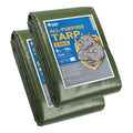 GUARD SHIELD Tarps Heavy Duty Waterproof 8x10 Feet Green Poly Tarp Cover Outdoor Thick UV Resistant Tarpaulin with Grommets 10mil (2-Pack) - color: Green, size: 8x10 (2-Pack)