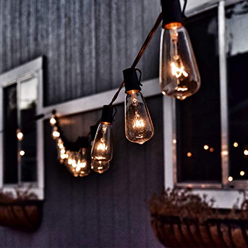 25-Pack Edison Replacement Light Bulbs,7-Watt E12 Candelabra Base ST40 Replacement Clear Glass Light Bulbs for Outdoor Patio ST40 String Lights, Warm White - style: E12 Bulbs - 25 PC