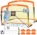 Dimples Excel Soccer Goals Kids Net for Backyard 7x5, 5x3.6, 4x3, 3x2.2 FT - style: 7x5 FT, 2 Set