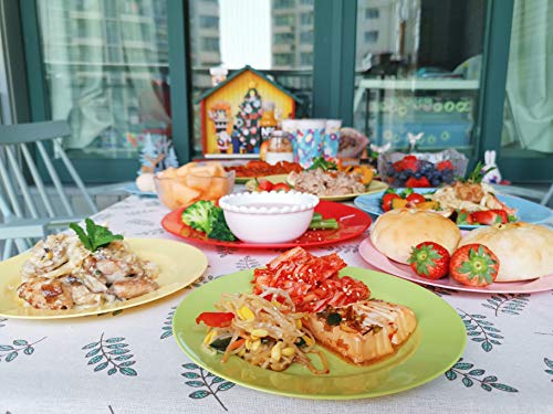 POSATE Plastic Plates Disposable 60 PCS, Heavy Duty 30 Dinner Plates 10.25" and 30 Dessert Plates 7.5" for Party, Green - color: Green