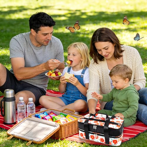 Insulated Casserole Carrier Expandable for Hot or Cold Food with Handle Food Transport for Travel Picnic Cookouts,Fits Pioneer Woman Kitchen Stuff Accessories and 9" x 13" Baking Dish - color: Color Three