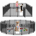 Thickened Dog Fence Durable & Sturdy Outdoor Yard Fence, 40" Height 16 Panels, Portable and Easy to Install – Ideal for Indoor & Outdoor Use, Compact Design for Pet Safety - size: 40" Height, style: 16 Panels