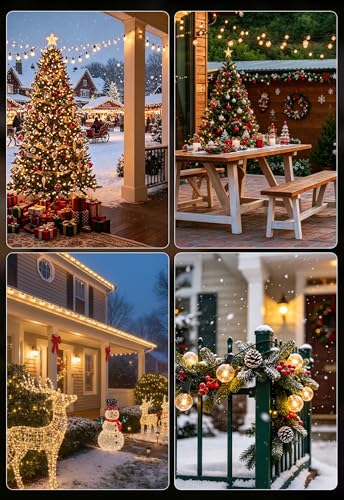 DAMAING Outdoor String Lights 300FT Waterproof Globe String Lights with 150+4 Shatterproof G40 LED Bulbs,Dimmable Connectable Patio Lights String for Hanging Bistro Backyard Gazebo,2-Pack x 150 FT - color: Black G40 Bulbs, size: 300 Feet