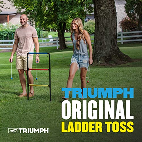 Triumph Premium Ladder Toss Outdoor Game Set with 6 Soft Bola Balls, Travel Carrying Case and Score Trackers - Choose Between Classic and All Pro Series - color: Classic