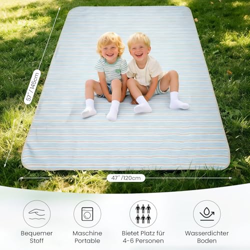 HappyPicnic Wicker Picnic Basket Set for 4 Persons | Large Willow Hamper with Large Insulated Cooler Compartment, Waterproof Blanket and Cutlery Service Kit-Classical Brown - color: Dark Honey Color for 4 Persons