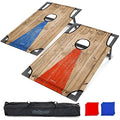 GoSports Portable Cornhole Game Sets – Premium Outdoor Lawn or Beach Toss Game - style: Rustic