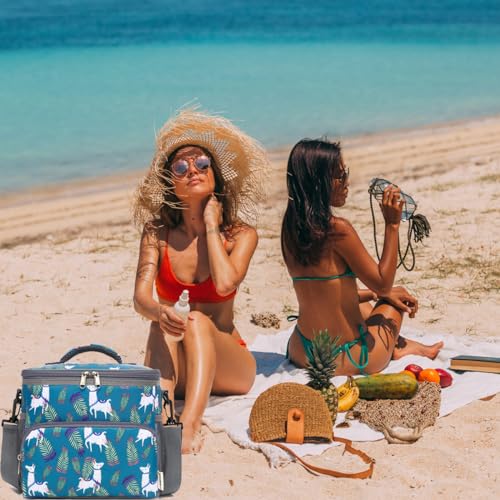 GYEUKHAM Insulated Lunch Bag for Adult/Women/Men, Reusable Large Lunch Box Cooler Soft Leakproof Tote, Thermal Meal Prep Lunch Pail with Adjustable Shoulder Strap for School/Travel/Office, Alpaca - color: Alpaca