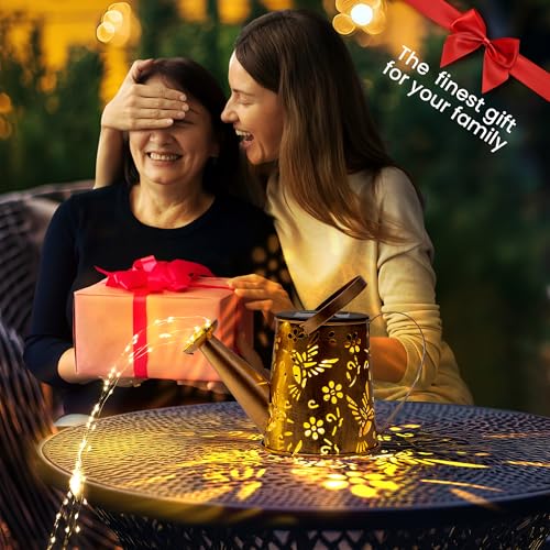 Solar Watering Can Lights, Waterproof Garden Solar Outdoor Decorative Lights, Metal Hanging Lights for Patio Yard Backyard, Gardening Birthday Gifts for Mom Grandma Women - size: Standard - 1 Pack