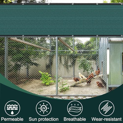 80% Sunblock Shade Cloth Net Resistant - Garden Shade Mesh for Plant Cover,Greenhouse,Chicken Coop,Kennels,Tomatoes Plants[Green8×10FT] - size: 8×10FT