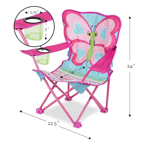 Melissa & Doug Sunny Patch Cutie Pie Butterfly Folding Lawn and Camping Chair - style: Standard Packaging