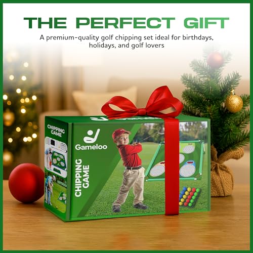 Golf Chipping Game – Portable Golf Game for Adults & Family, Indoor Outdoor Backyard Lawn Games, Foldable Practice Set with Carry Bag, Fun Golf Games for Adults, Ideal Gift for Adults