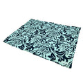 Coleman Medium Navy Botanical Pattern Reversible Cooling Mat – 24” x 30” - color: Navy