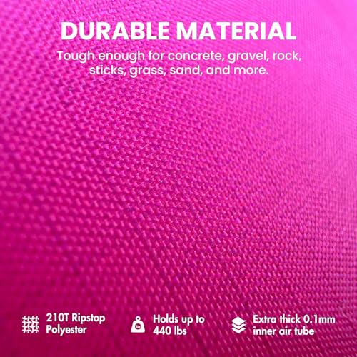 Portable Inflatable Lounger for Beach & Camping – Self-Inflating Air Couch, Beach Sofa, and Outdoor Lounge Chair for Relaxation and Comfort - color: Sunset Fade