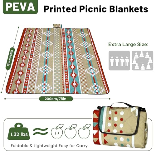 Dimatic Cute Picnic Blankets 78"x78" Extra Large Beach Blankets Waterproof Sand Proof Foldable Portable for Outdoor Family Camping - color: Maple Leaf