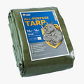 GUARD SHIELD Heavy Duty Tarp 16x16 Feet Green Multi Purpose Thick Waterproof Poly Tarp Cover 10mil - color: Green, size: 16x16