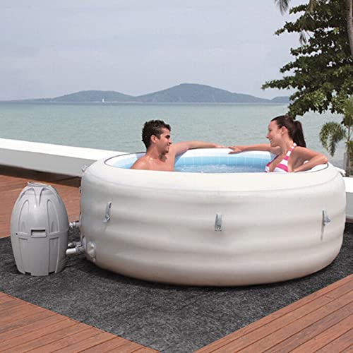 74" X 72" Hot Tub Mat, Large Inflatable Hot Tubs Floor Pad, Anti-Slip Waterproof Spa Pool Ground Protection, Hot Tub Flooring Protector, Protect The hot tubs from wear, Suitable for Outdoor Indoor