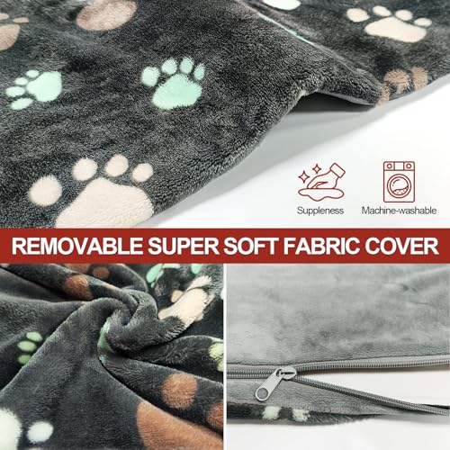 GOLOPET Cat Heating Pad Round 16in,Waterproof Outer Skin and Smart Thermostat Switch, Adjustable Heated Cat Bed, Adding Wire Rope Wires Small Dog Warming Pad-Black - size: 16.0"L x 16.0"W x 0.5"Th