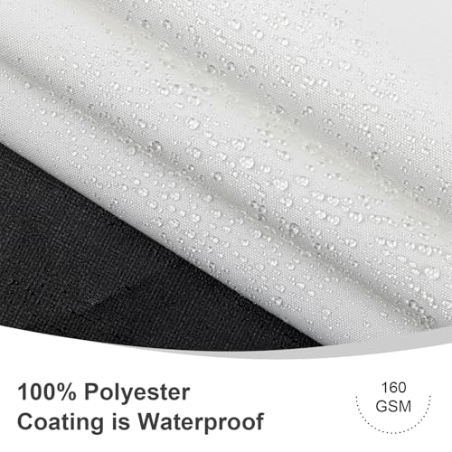 LOVE STORY 3 x10 White Waterproof Balcony Privacy Screen Cover - Opaque Fence Covering Privacy, 100% Polyester Fabric, UV Protection Shield for Apartment Railing,Outdoor Patio, Deck, Porch - color: White, size: 0 3' x 1 0' -PES