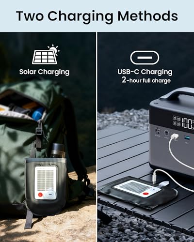 24" Inflatable Solar Camping Lantern,Magnetic LED Tube Light with USB-C 2000mAh Phone Charger,IP66 Waterproof TPU Tent Light for Hurricane Emergency,Backpacking & Off-Grid Survival (Black) - color: Black, size: 24in