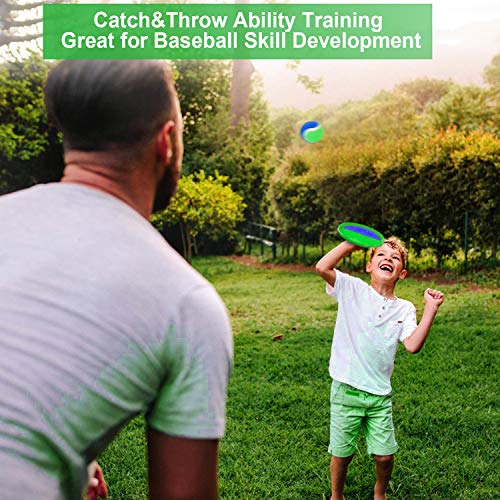 Jalunth Ball Catch Set Game Toss Paddle - Beach Toys Back Yard Outdoor Pool Games Backyard Target Throw Sticky Mitts Set Age 3 4 5 6 7 8 9 10 11 12 Years Old Boys Girls Kids Easter Gifts Pink 2 Pack - color: Pink 4 Pack