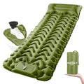 MOXILS Sleeping Pad, Ultralight Inflatable Sleeping Pad for Camping, Built-in Pump, Ultimate for Camping, Hiking, Airpad, Carry Bag, Repair Kit, Compact & Lightweight Air Mattress(Green) - color: Green
