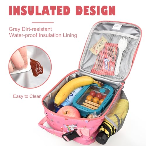 CaCTOUR Lunch Box Kids,Premium Insulated Lunch Bag for Girls Boys,Soft Bag Mini Cooler Back to School Thermal Reusable Lunch Bag for Work School Picnic (Star Rainbow) - color: C-Star